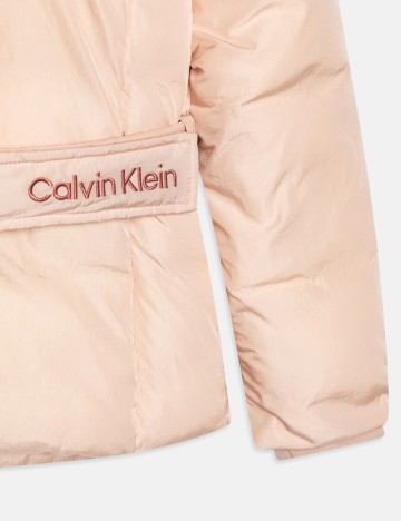 Geacă Calvin Klein, roz