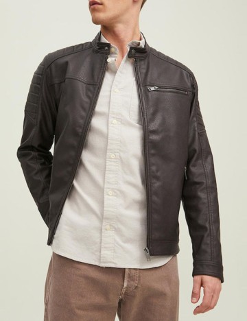 Geacă Imitație Piele Jack & Jones, maro