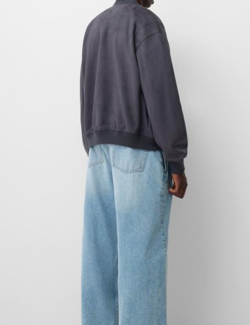 Geacă bomber Bershka, albastru