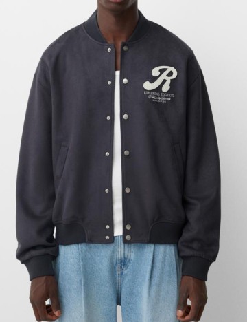 Geacă bomber Bershka, albastru