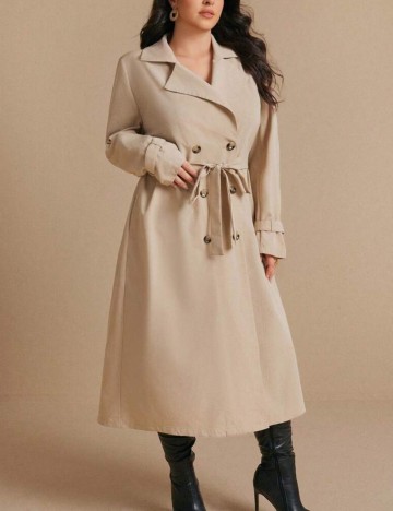 Trench Shein Curve+, bej