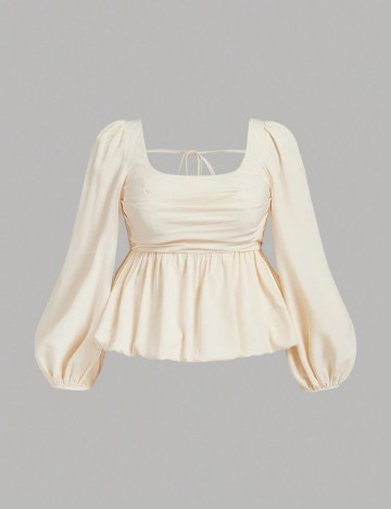 Cămașă Shein Curve+, crem