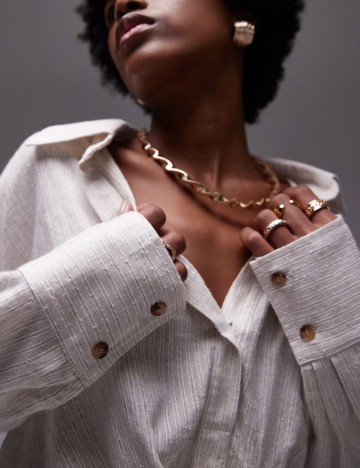 Cămașă Topshop, bej