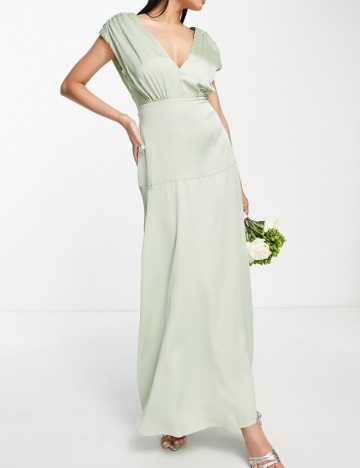 Rochie maxi Liquorish, verde