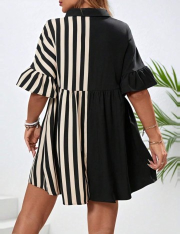 Rochie tip cămașă Shein, mix culori