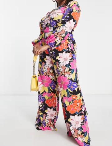 Salopetă lungă Glamorous, mix culori