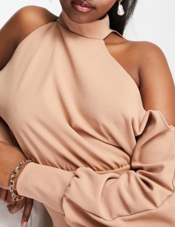 Rochie mini Femme Luxe, bej