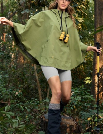 Jachetă de ploaie Shein, verde