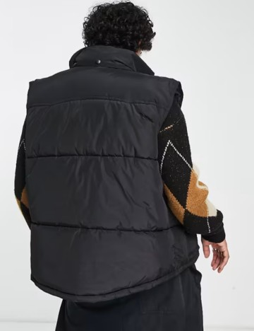 Vestă Reclaimed vintage, negru