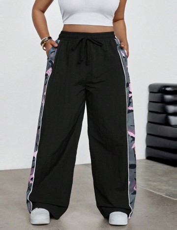 Pantaloni Shein Curve+, negru