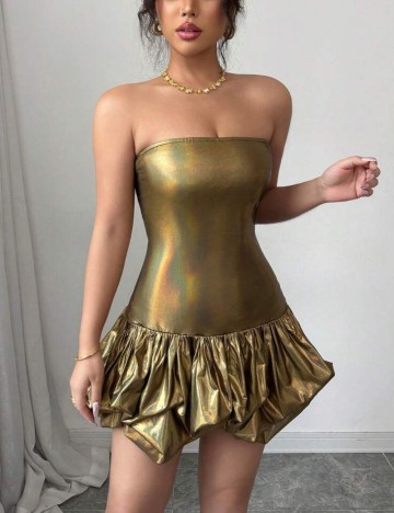 Rochie mini Shein, auriu