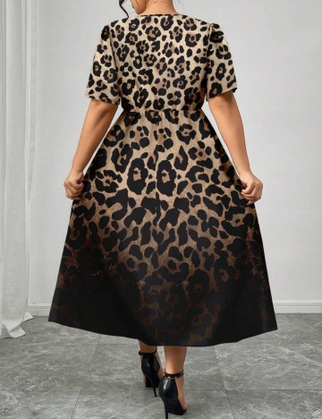 Rochie maxi Shein Curve+, mix culori