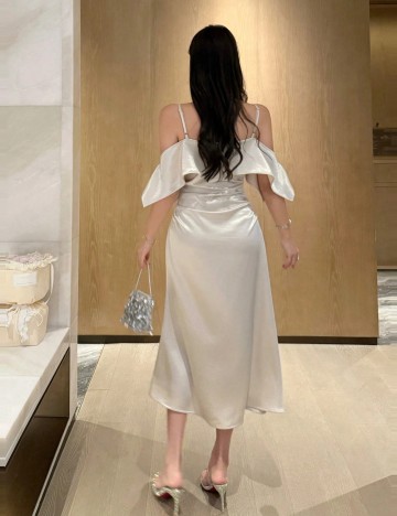 Rochie midi Shein, bej