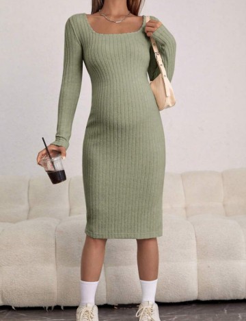 Rochie midi Shein, verde