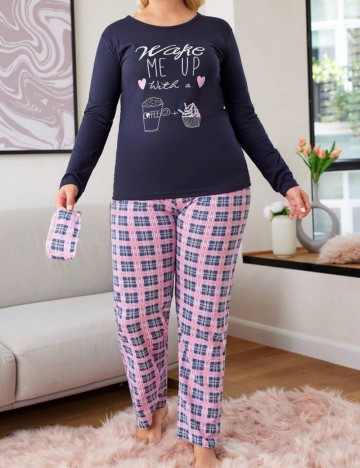 Compleu pijamale Shein Curve+, mix culori