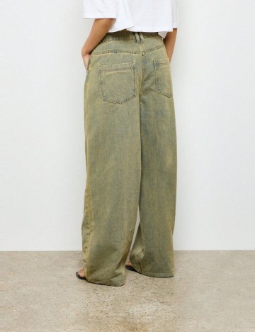 Jeans Shein AIIRZ, albastru