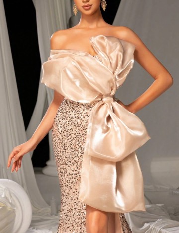 Rochie de ocazie Shein FAERIESTY, roz