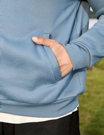 Hanorac Casual Shein, albastru