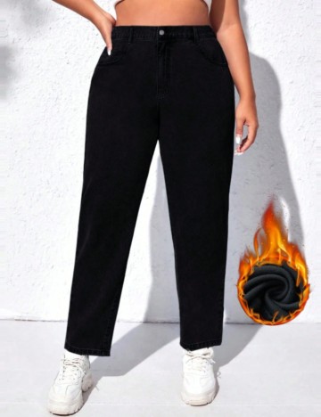 Jeans Shein Curve+, negru