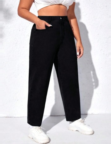 Jeans Shein Curve+, negru