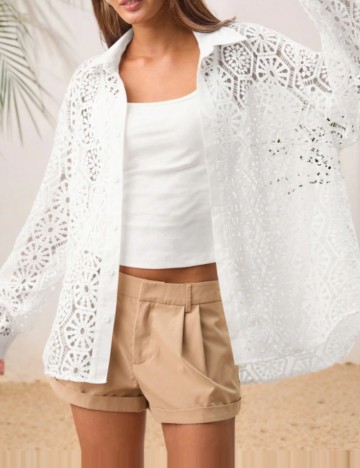 Cămașă Shein, alb