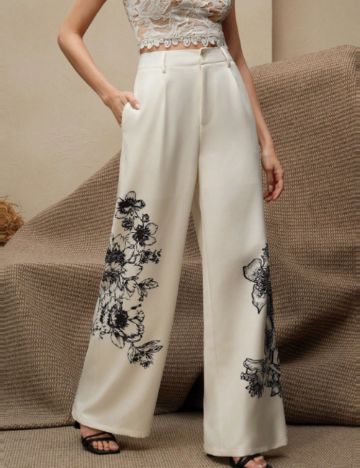 Pantaloni Shein, crem