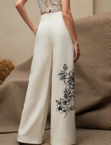 Pantaloni Shein, crem