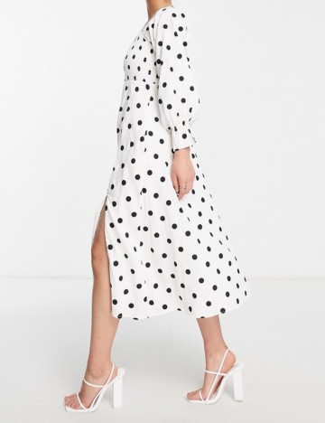 Rochie midi Style Cheat, alb