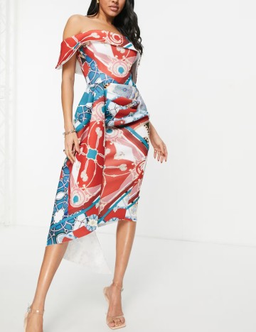 Rochie midi Shein, mix culori