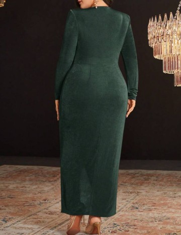 Rochie midi Shein Curve+, verde