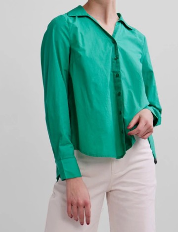 Cămașă Pieces, verde