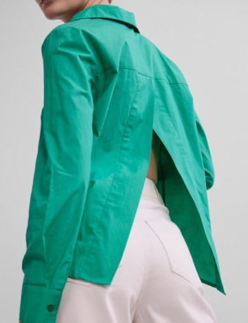 Cămașă Pieces, verde