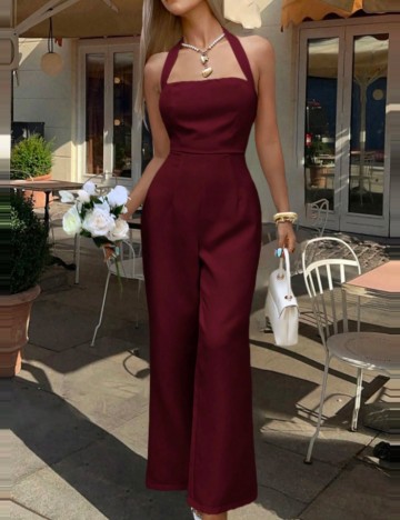 Salopetă lungă Shein, vișiniu