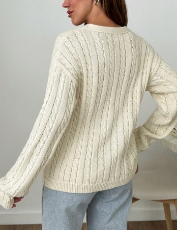 Cardigan Shein, crem