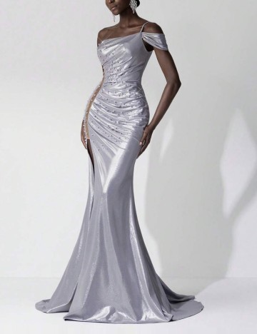 Rochie maxi Shein, gri