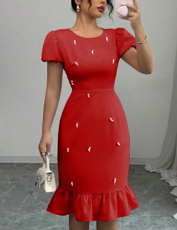 Rochie midi Shein, roșu