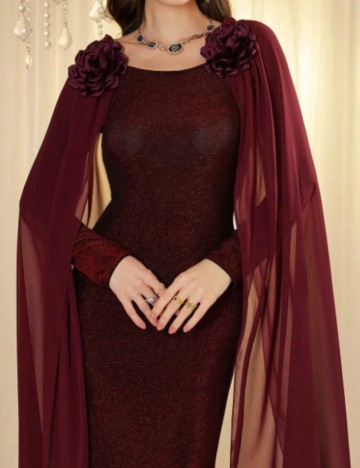 Rochie maxi Shein, vișiniu