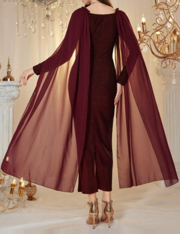 Rochie maxi Shein, vișiniu