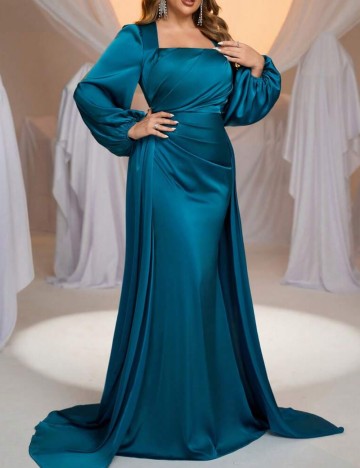 Rochie de ocazie Shein Curve+, albastru