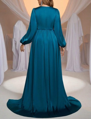 Rochie de ocazie Shein Curve+, albastru