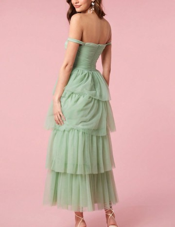 Rochie maxi Shein, verde