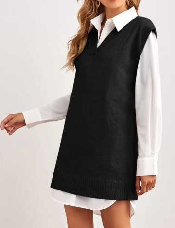 Vestă tricotată Shein, negru