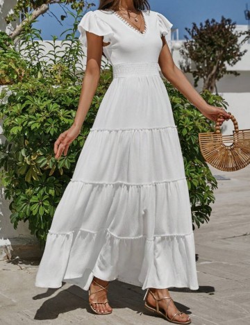 Rochie maxi Shein, alb