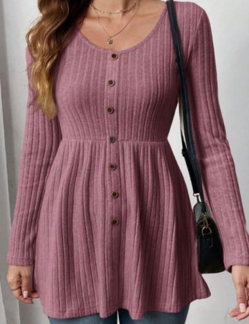 Bluză Shein Emery Rose, mov