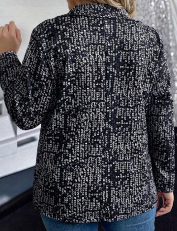 Sacou Shein Curve+, negru