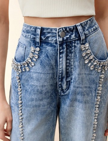Jeans Shein Anewsta, albastru