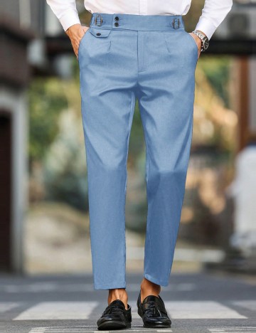 Pantaloni Shein MANFINITY, albastru