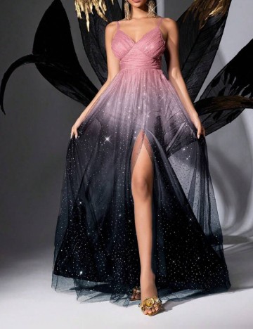 Rochie maxi Shein, mix culori