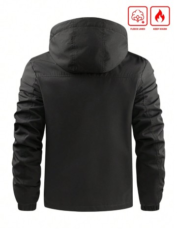 Jachetă Shein MANFINITY, negru