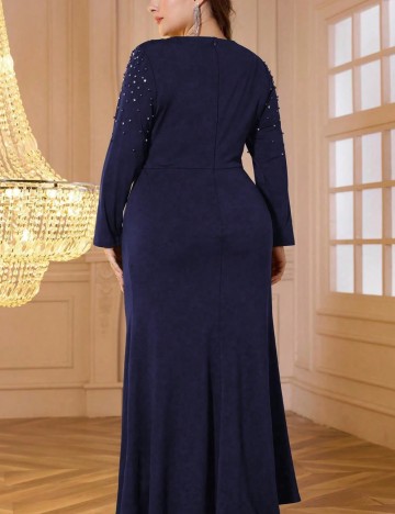 Rochie midi Shein Curve+, albastru